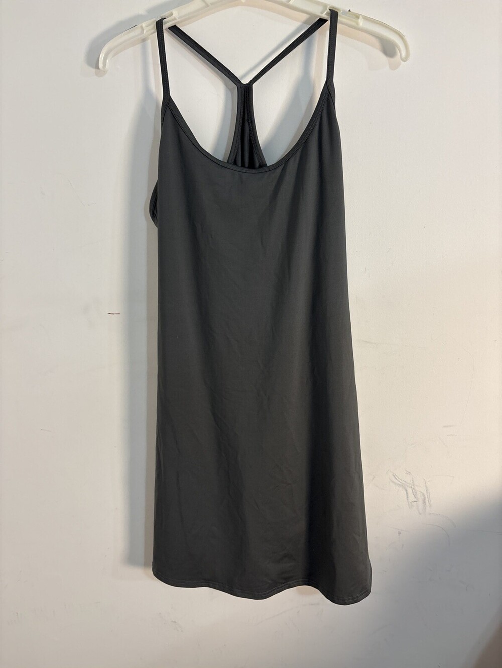 HDE Women's Athletic Exercise Dress - Gray - Size Large Shorts Under Dress